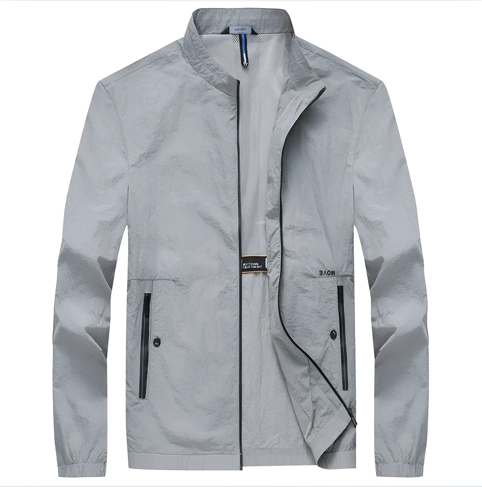 Kentino men's summer polyester shirt in blue, grey, or navy colours with fashionable city style