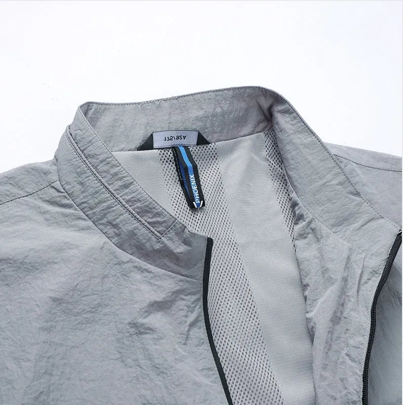 Kentino men's summer polyester shirt in blue, grey, or navy colours with fashionable city style