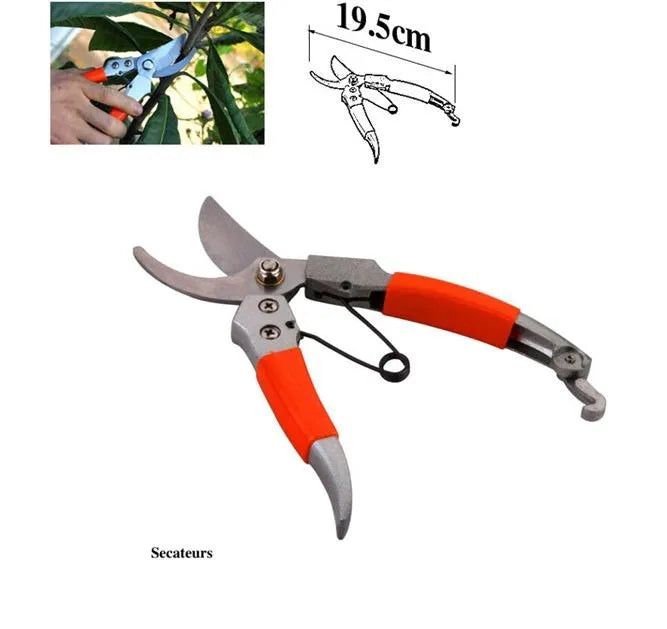 Mini bonsai gardening tool kit with cream and green Oxford cloth storage bag containing aluminium alloy tools