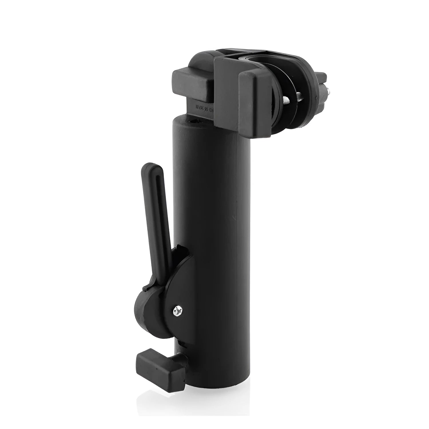 Plastic outdoor umbrella stand 30x4cm on patio with umbrella inserted
