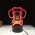 Remote control touch LED table lamp with a colourful gradient acrylic shade on an ABS base.