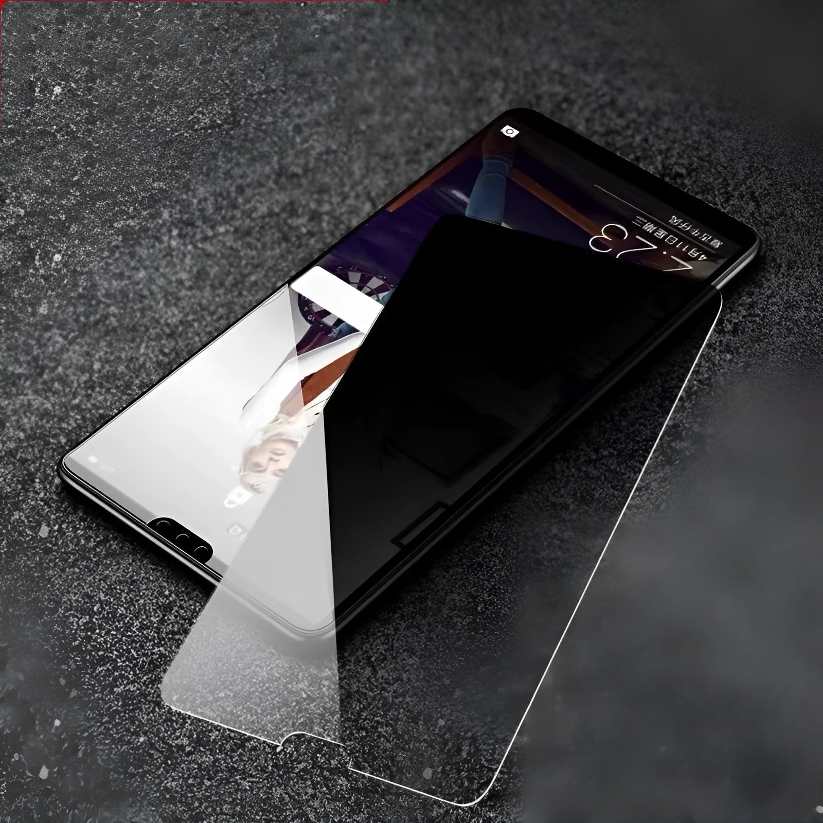 Tempered Glass Screen Protector Film for Huawei Mate 30 Pro P40 Pro P30 Pro and More Models Privacy Mirror HD Scratch-Resistant Anti-Reflective Front Film with Side Glue Options