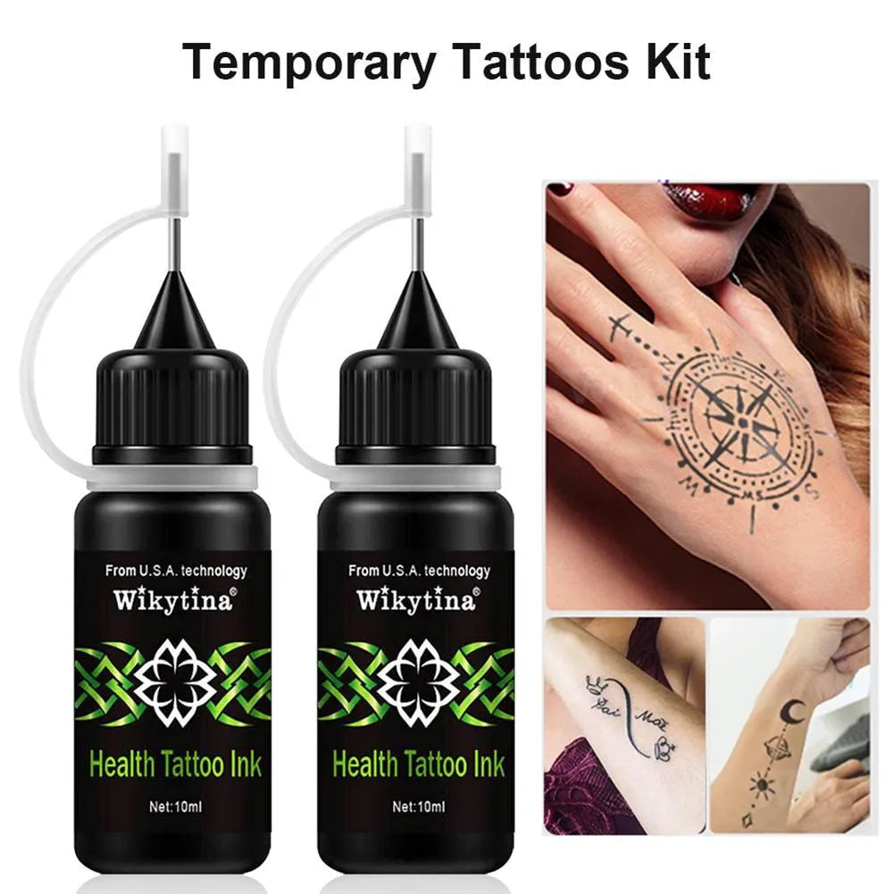 Temporary Juice Health tattoo painting set 10ml with five designs