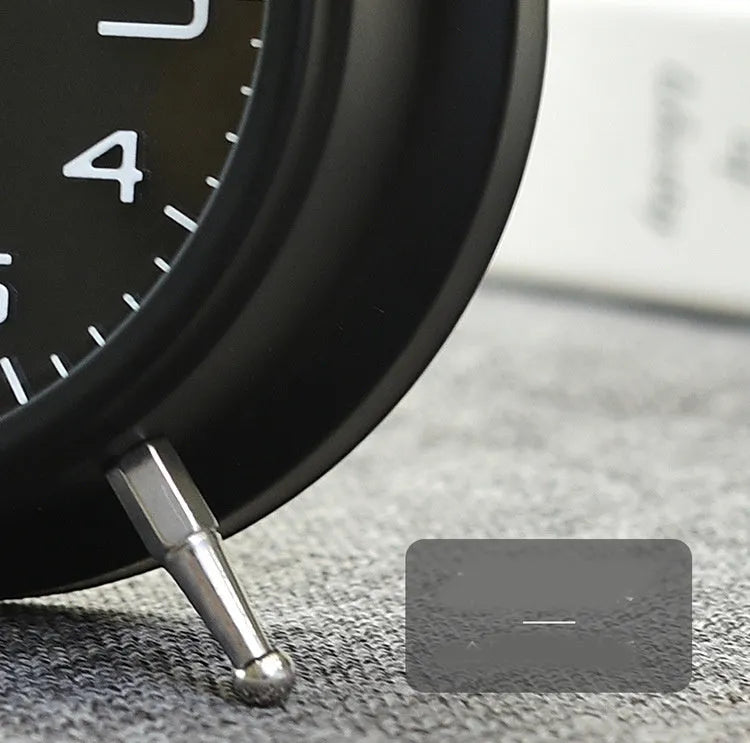 Big Sound Metal Alarm Clock with black metal case, 4-inch luminous dial, and metal bells on top