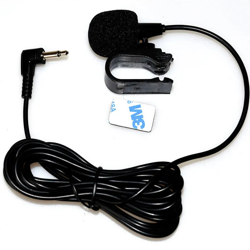 Black car Bluetooth microphone for hands-free calls and GPS voice control in vehicle