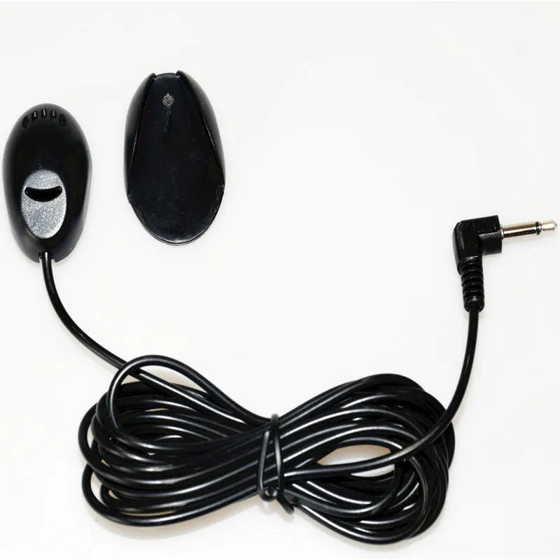 Black car Bluetooth microphone for hands-free calls and GPS voice control in vehicle