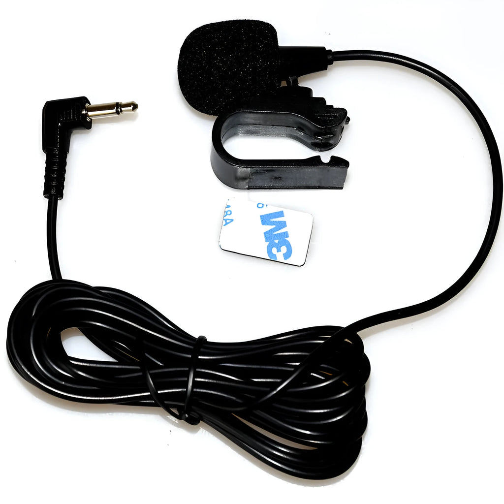 Black car Bluetooth microphone for hands-free calls and GPS voice control in vehicle
