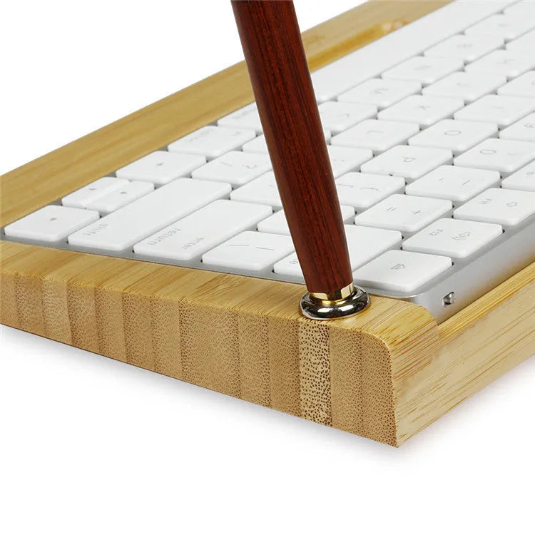 Bamboo Apple Bluetooth keyboard carrier stand for Generation 2 keyboard