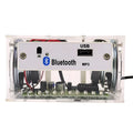 Bluetooth speaker DIY assembly kit with electronic components and transparent plastic housing