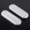 Rectangular frosted iron tinplate box for pen storage, 175mm long