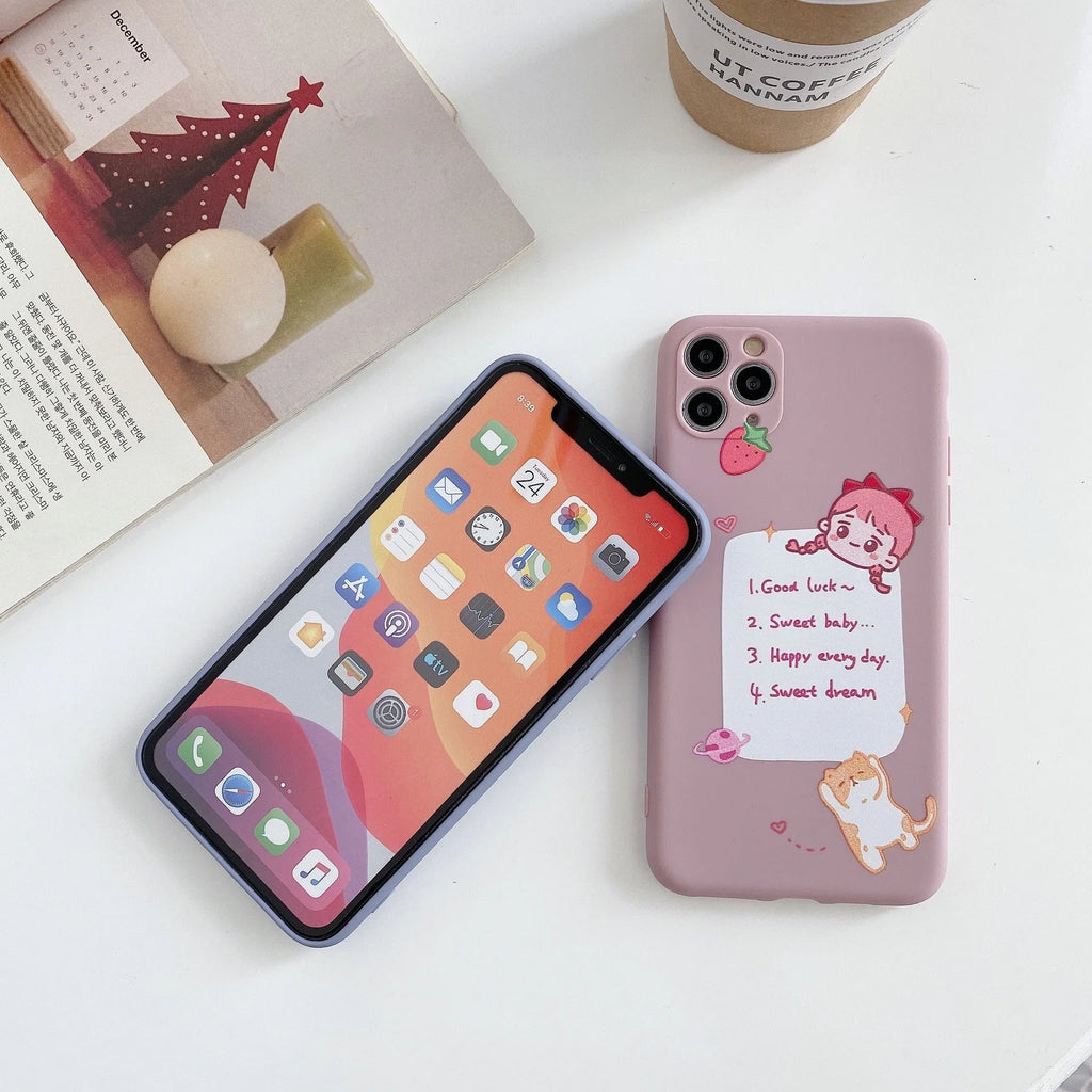 Blue cartoon soft shell iPhone case with dinosaur print design on frosted TPU silicone material