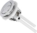 38mm round double flush button for a one-piece toilet tank, made from white ABS plastic.