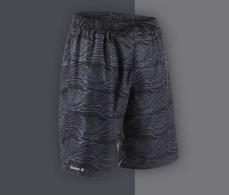 Men's quick-dry surfing beach shorts in Blue Hawaii, waterproof anti-friction with mesh lining