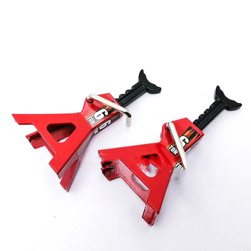 TRX 3T 6T simulation jack with zinc alloy body and adjustable height 73-105mm for climbing model car scene