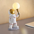 White astronaut desk lamp children's night light in standing style