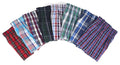 Men's cotton boxer pants in loose fit, woven fabric, with waist stretch and cotton crotch lining
