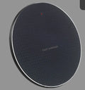 Aluminium wireless phone charger with Qi receiver in black or grey colour options