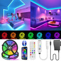24-key mini Bluetooth DC header RGB controller for 5050 LED strip lights with 5-24V input and non-waterproof design