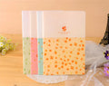 A5 hardcover notebook with broken flowers pattern, ruled paper, 21x14cm