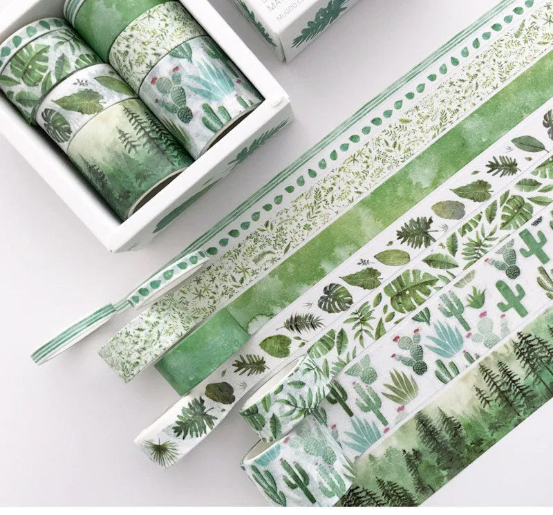Basic pattern colour gift box set with cane paper box and salt pocket stickers in ten styles