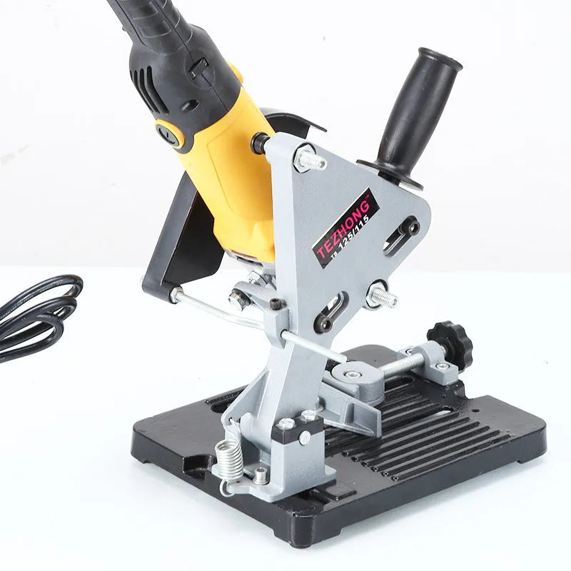 Alloy angle grinder mounting bracket with 125mm length for industrial workshop use