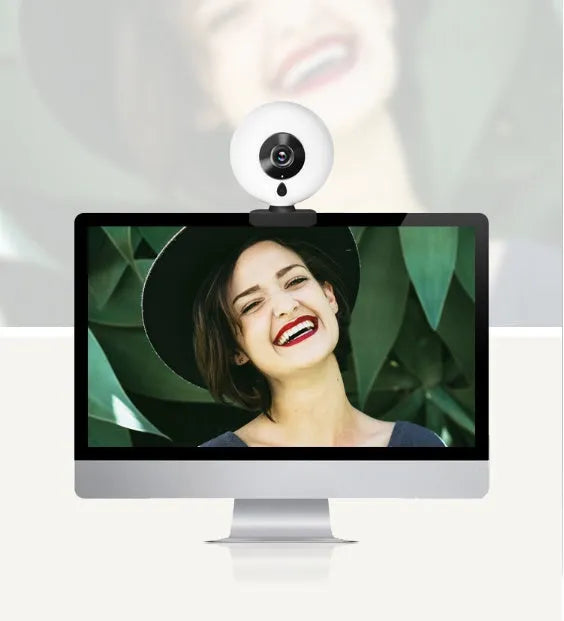 Black 2K drive-free USB webcam with 12mm lens for live streaming and video conferencing