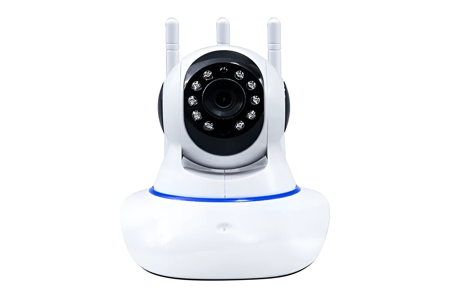 Intelligent rotary head shaker wifi camera with three antennas and night vision for 1080P home monitoring