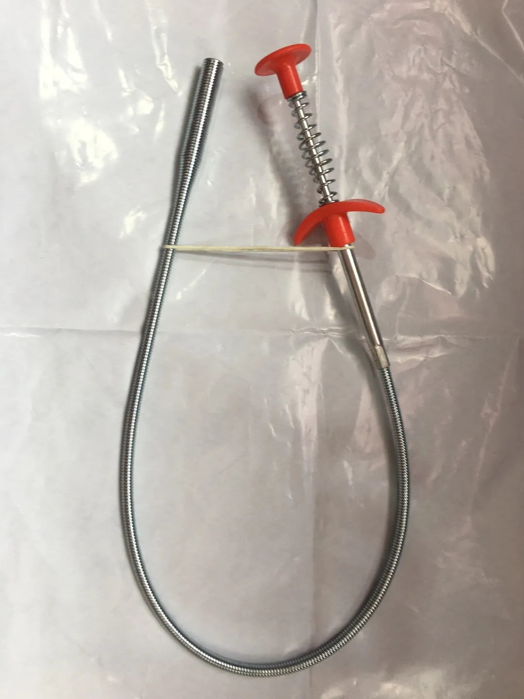 Sewer dredge spring pipe cleaning tool for kitchen sink drains in multiple colour options