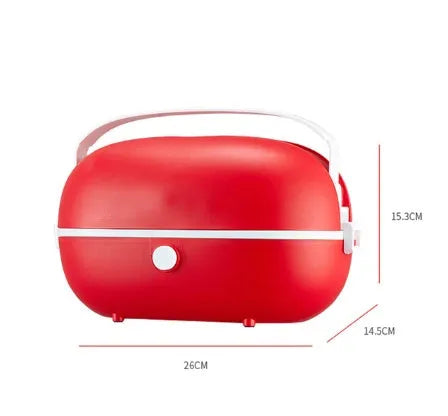 Portable electric lunch box with stainless steel inner tank in green colour option