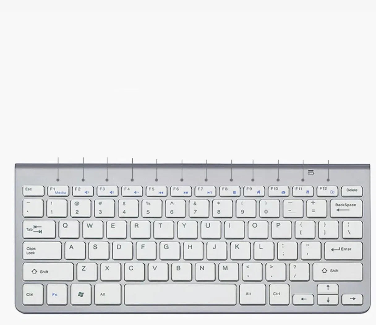 Portable 2.4G wireless keyboard and mouse set in black with slim design and USB receiver
