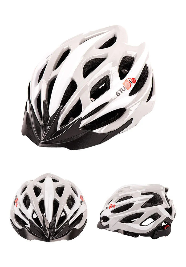 Cycling helmet with PC shell and EPS foam in style 1 colour for mountain and road biking