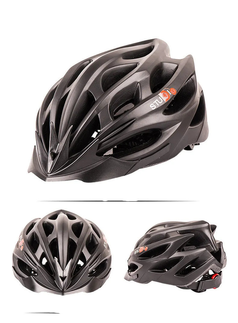 Cycling helmet with PC shell and EPS foam in style 1 colour for mountain and road biking