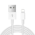 White 20W USB-C fast wall charger with a 1-metre cable for Apple iPhone and iPad.