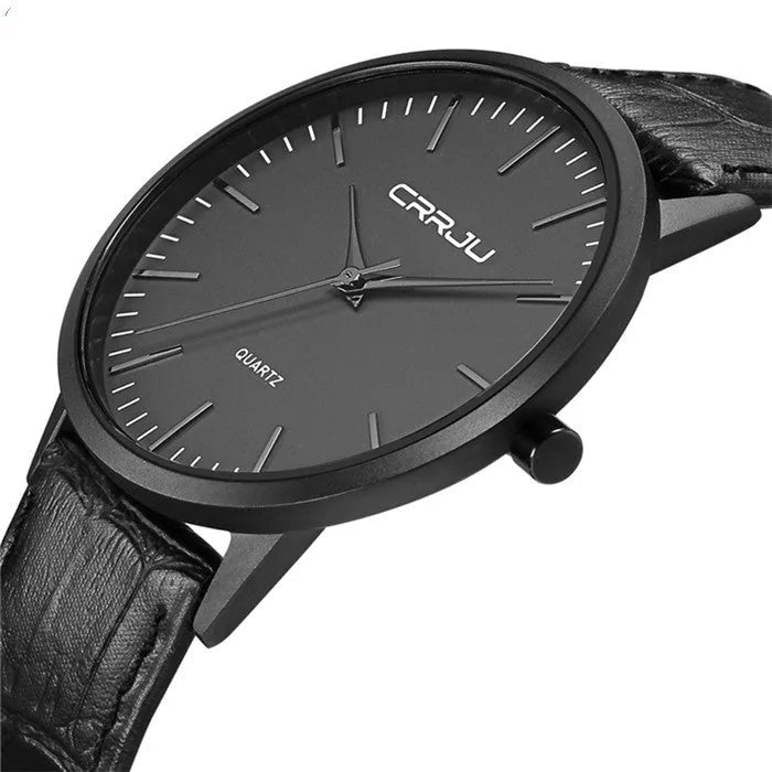 Casual quartz watch with alloy case, plexiglass mirror, and multiple strap options including mesh, leather, and steel bands
