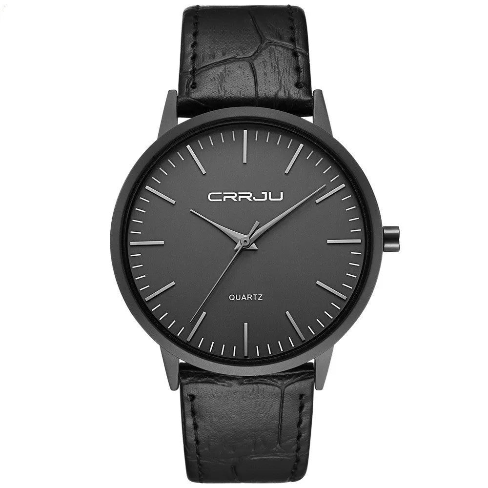 Casual quartz watch with alloy case, plexiglass mirror, and multiple strap options including mesh, leather, and steel bands