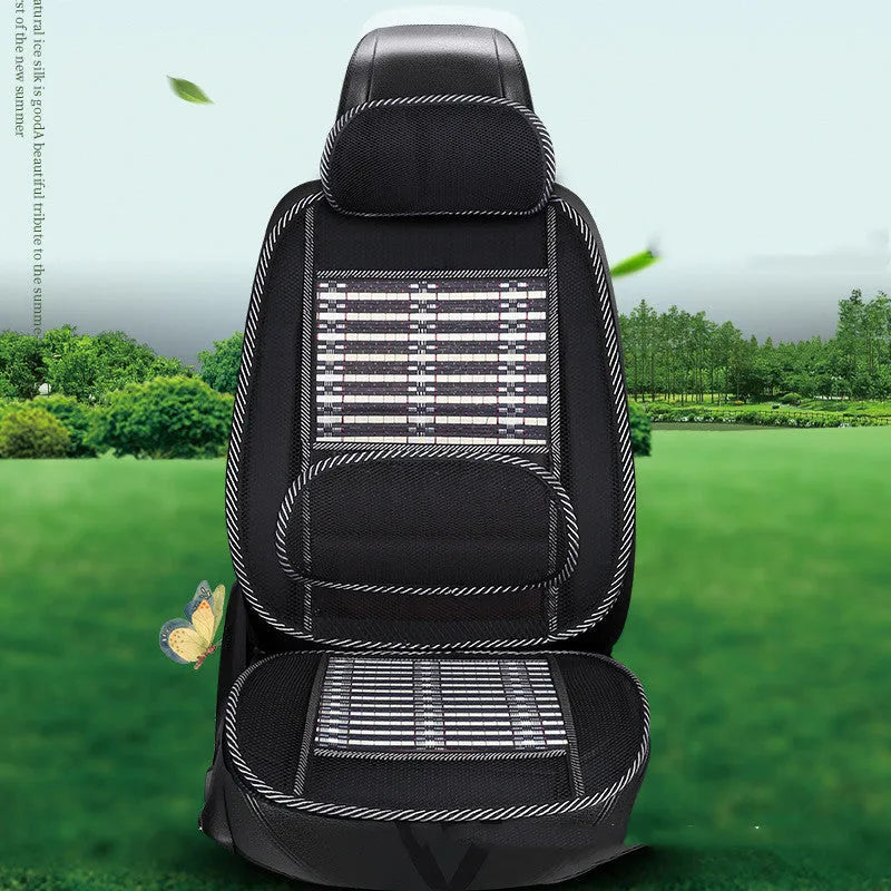 Breathable bamboo silk cool pad seat cushion standard edition with waistband for car seat