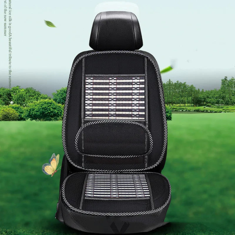 Breathable bamboo silk cool pad seat cushion standard edition with waistband for car seat