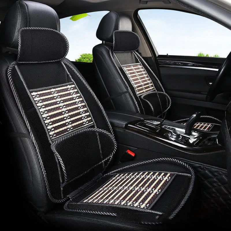 Breathable bamboo silk cool pad seat cushion standard edition with waistband for car seat