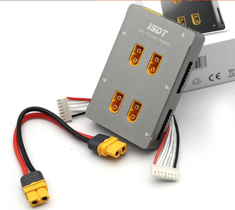 Grey Astor parallel charging board for electric toy helicopter and drone battery accessories