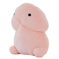Pray For Xiao Ding spoof squeaking plush doll in white, super soft short plush, cartoon cute design, 20cm size