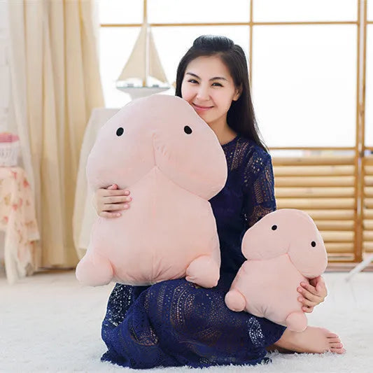 Pray For Xiao Ding spoof squeaking plush doll in white, super soft short plush, cartoon cute design, 20cm size