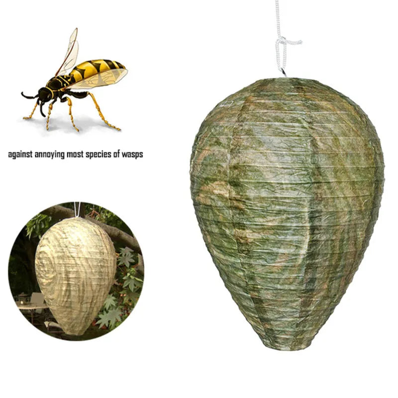 White beehive-shaped paper lantern with hexagonal pattern, measuring 22cm by 28cm.