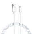 White Purple Rice MFI certified lightning charging cable for iPhone with 1 metre length