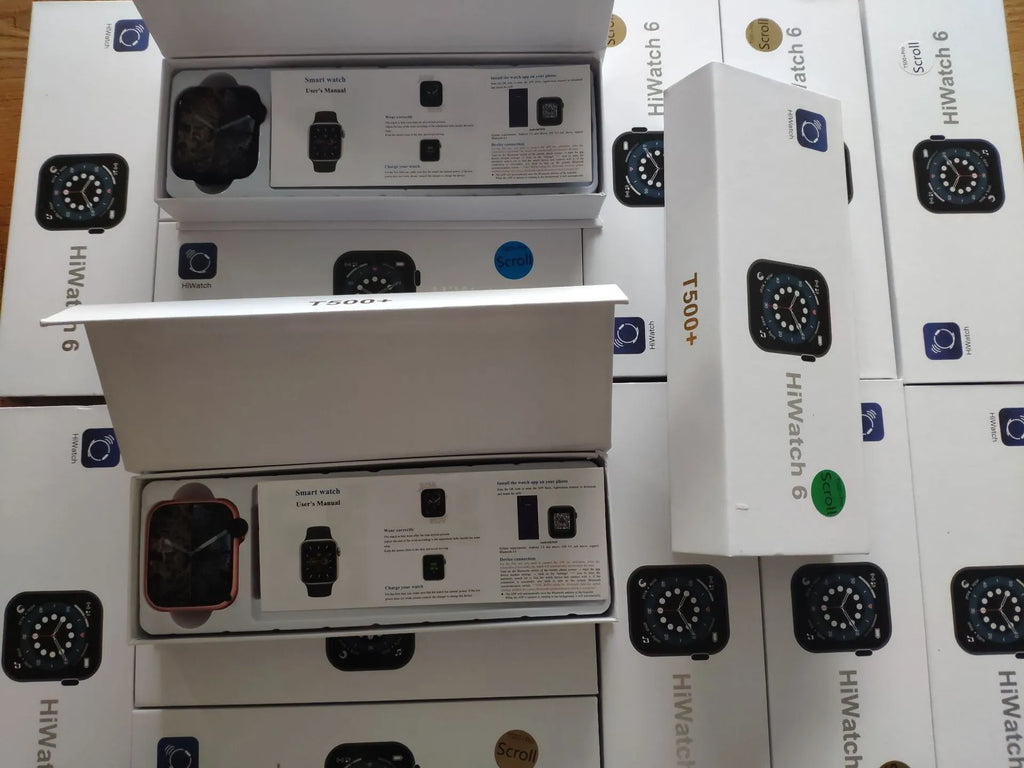 Smart watch with Bluetooth call and touch screen in blue colour