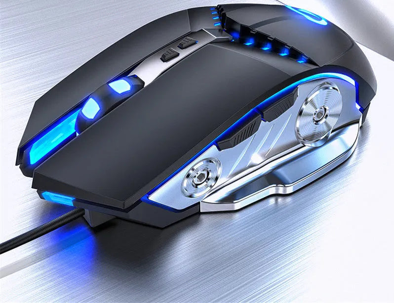 Silver Eagle G3Pro gaming mouse with USB cable and adjustable DPI controls