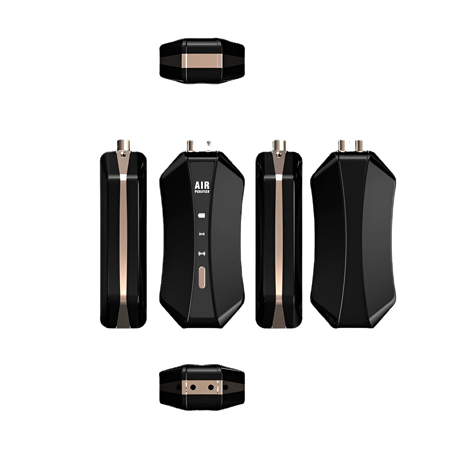 Negative ion air purifier necklace portable personal air cleaner in black or white