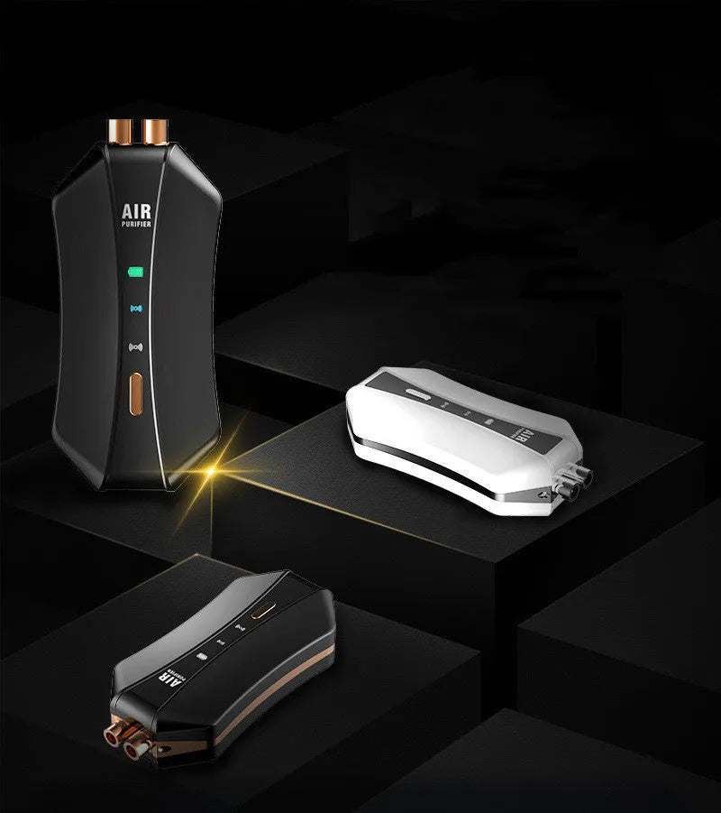 Negative ion air purifier necklace portable personal air cleaner in black or white