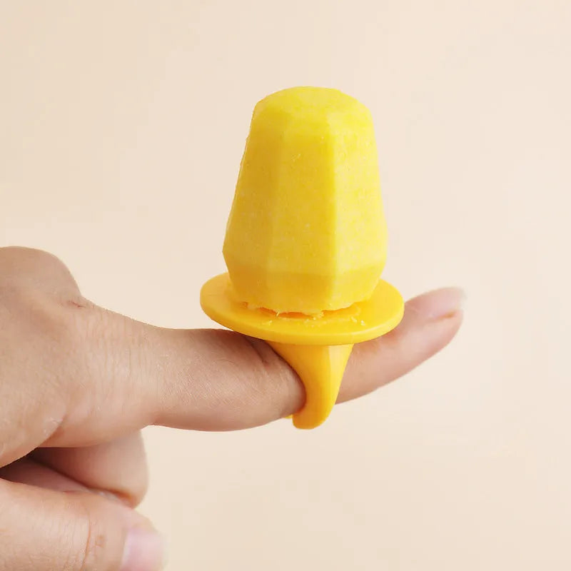 Soft plastic brown honeycomb shaped ice cream mould for homemade lollies.