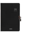 A5 hardcover locked diary notebook in beige or black with visible security lock on cover.