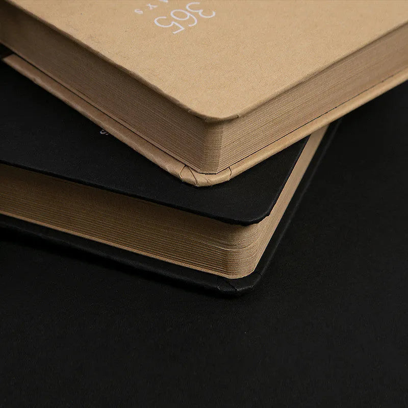 A5 hardcover locked diary notebook in beige or black with visible security lock on cover.